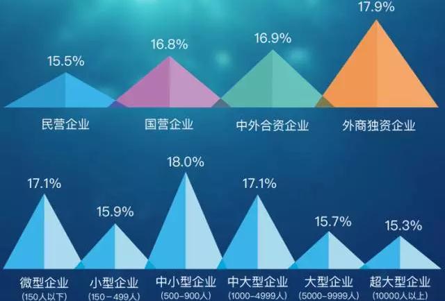 不同企业类型人才储备