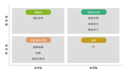 360度评估反馈4个区域